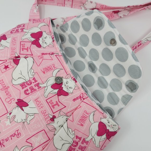 Handmade Custom Purse with Disney Marie Aristocats Fabric - Picture 7 of 10